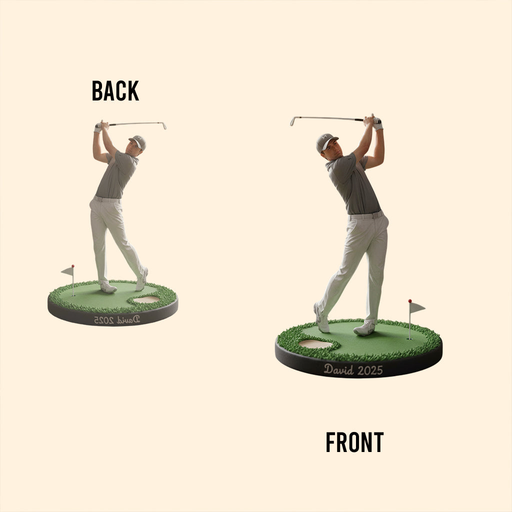 Plaque acrylique personnalisée à partir de n'importe quelle photo - Plaque de golf personnalisée en forme de carte de crédit