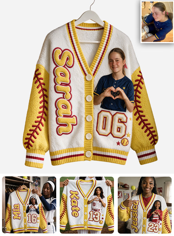 Le Softball, Ma Thérapie - Cardigan Personnalisé