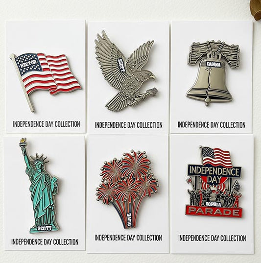 Épinglette personnalisée pour la fête nationale américaine du 4 juillet (4 juillet)