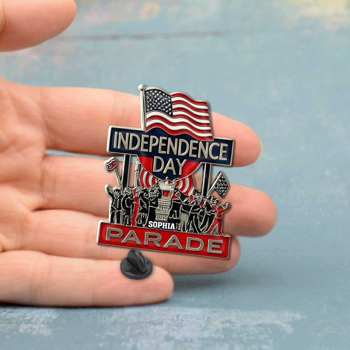 Épinglette personnalisée pour la fête nationale américaine du 4 juillet (4 juillet)