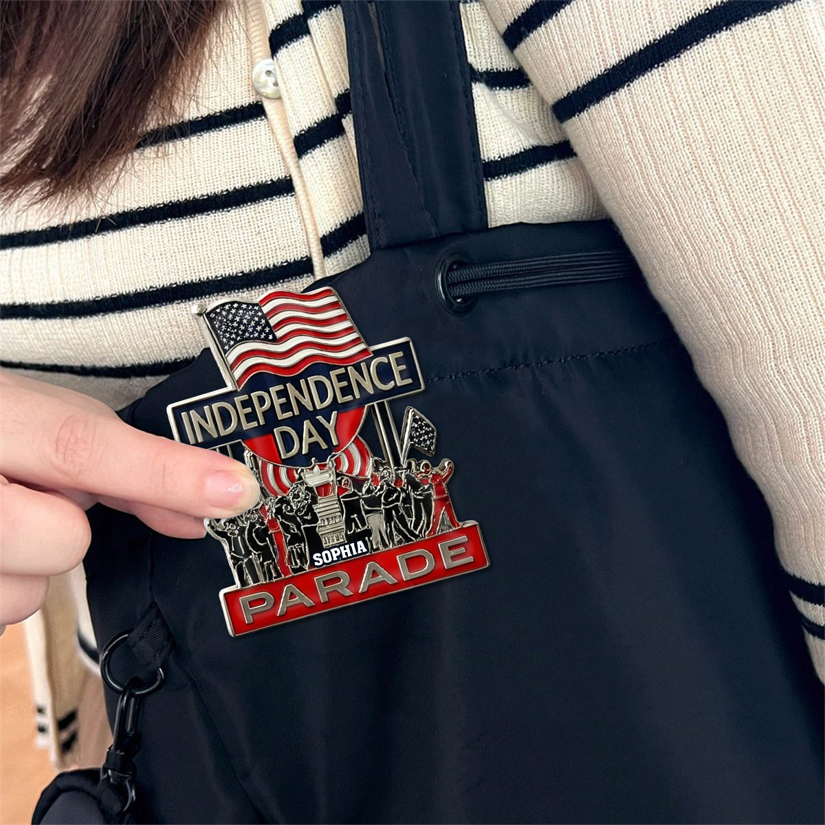 Épinglette personnalisée pour la fête nationale américaine du 4 juillet (4 juillet)