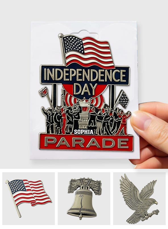 Épinglette personnalisée pour la fête nationale américaine du 4 juillet (4 juillet)