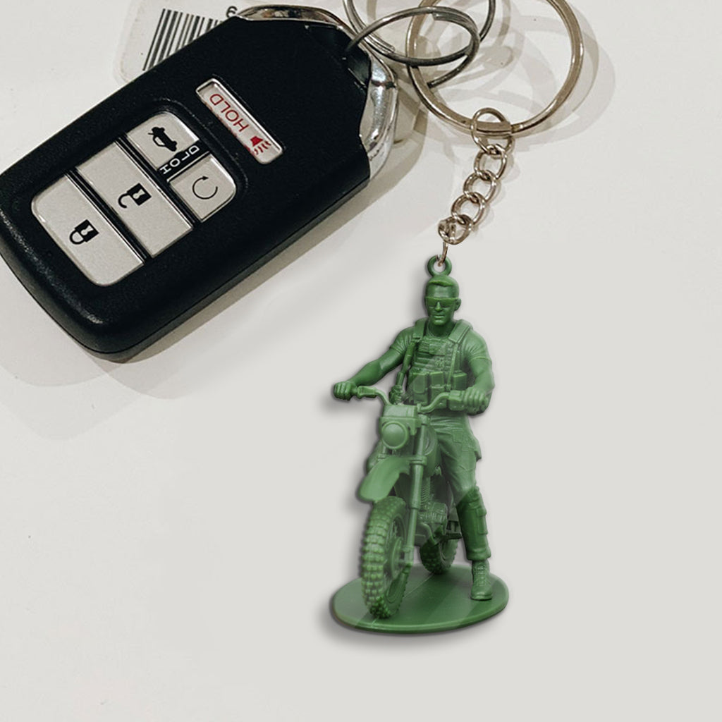 Cadeau humoristique pour les soldats - Porte-clés personnalisé pour vétérans