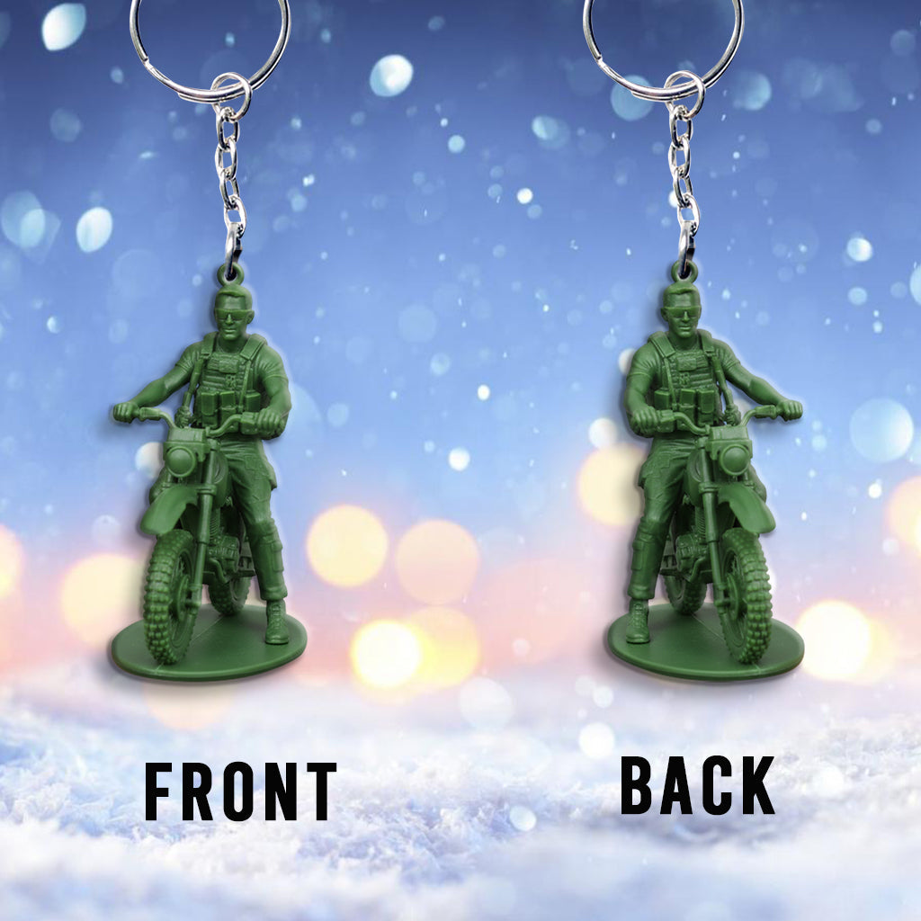 Cadeau humoristique pour les soldats - Porte-clés personnalisé pour vétérans