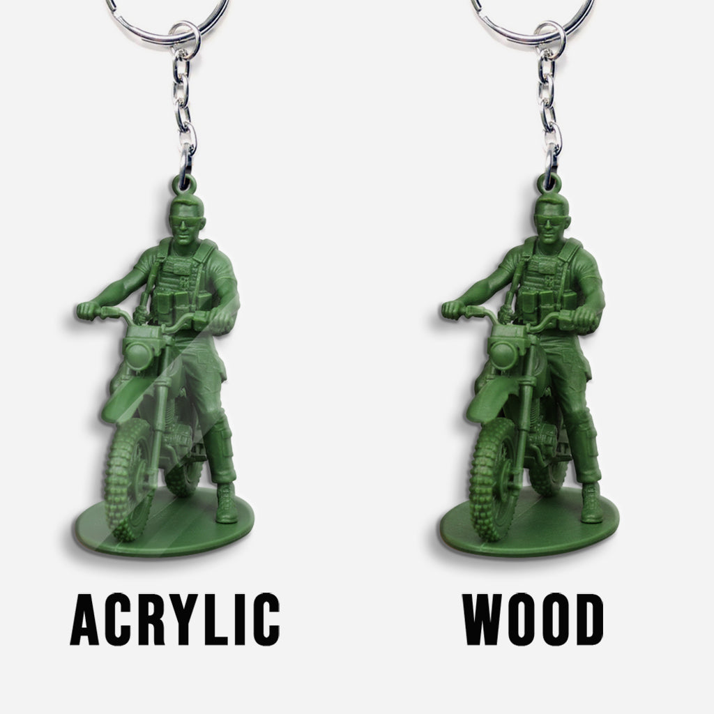 Cadeau humoristique pour les soldats - Porte-clés personnalisé pour vétérans