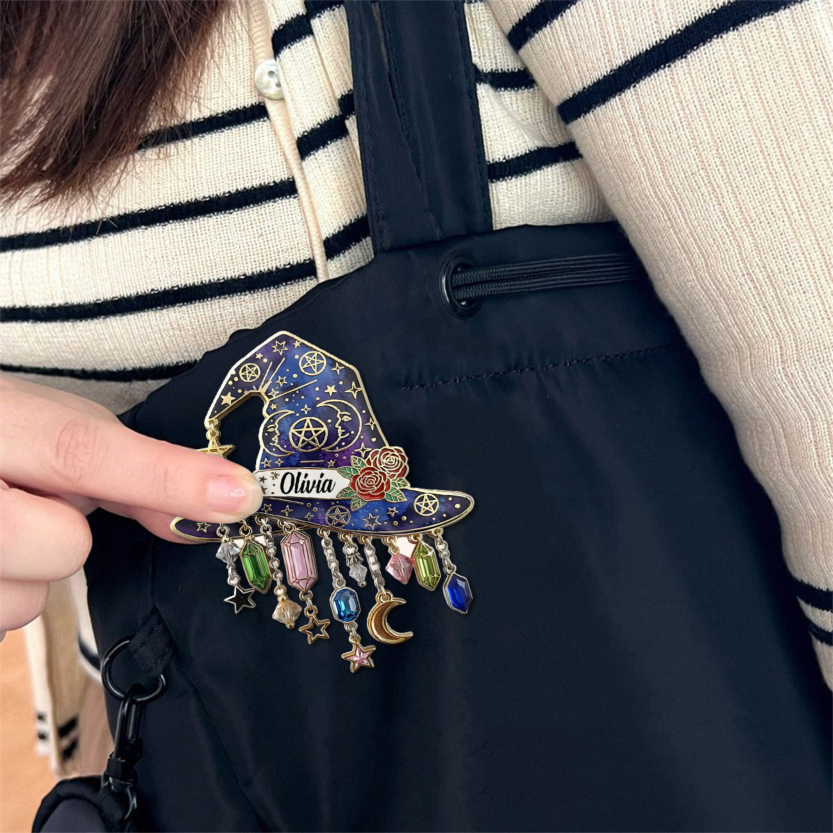 Chapeau de sorcière - Épingle de sorcière personnalisée