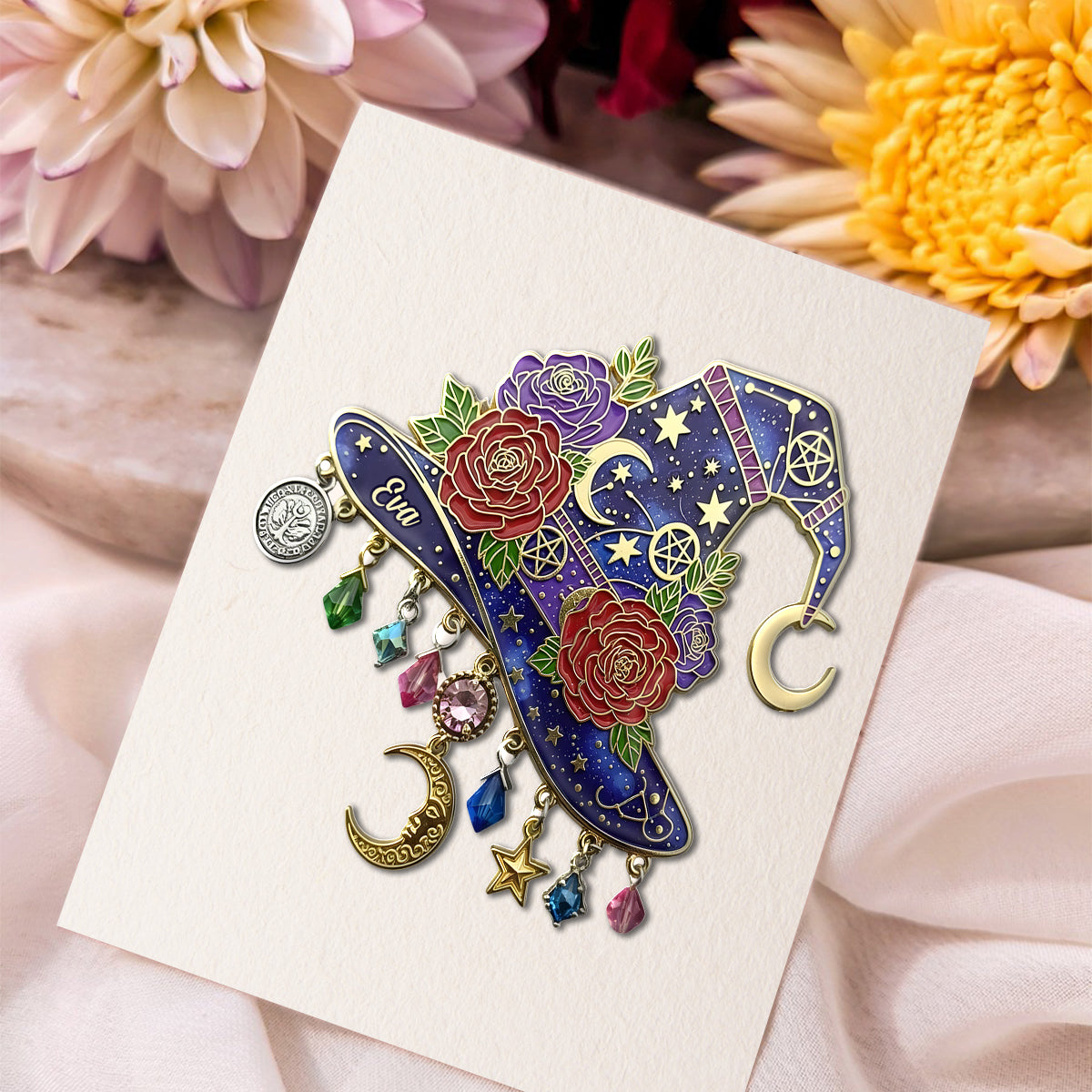 Chapeau de sorcière - Épingle de sorcière personnalisée