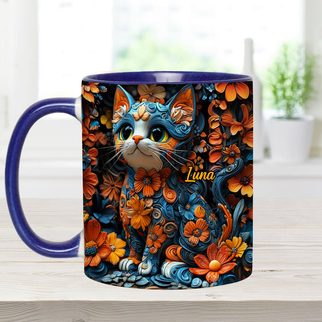 Mug personnalisé avec motif chat adorable