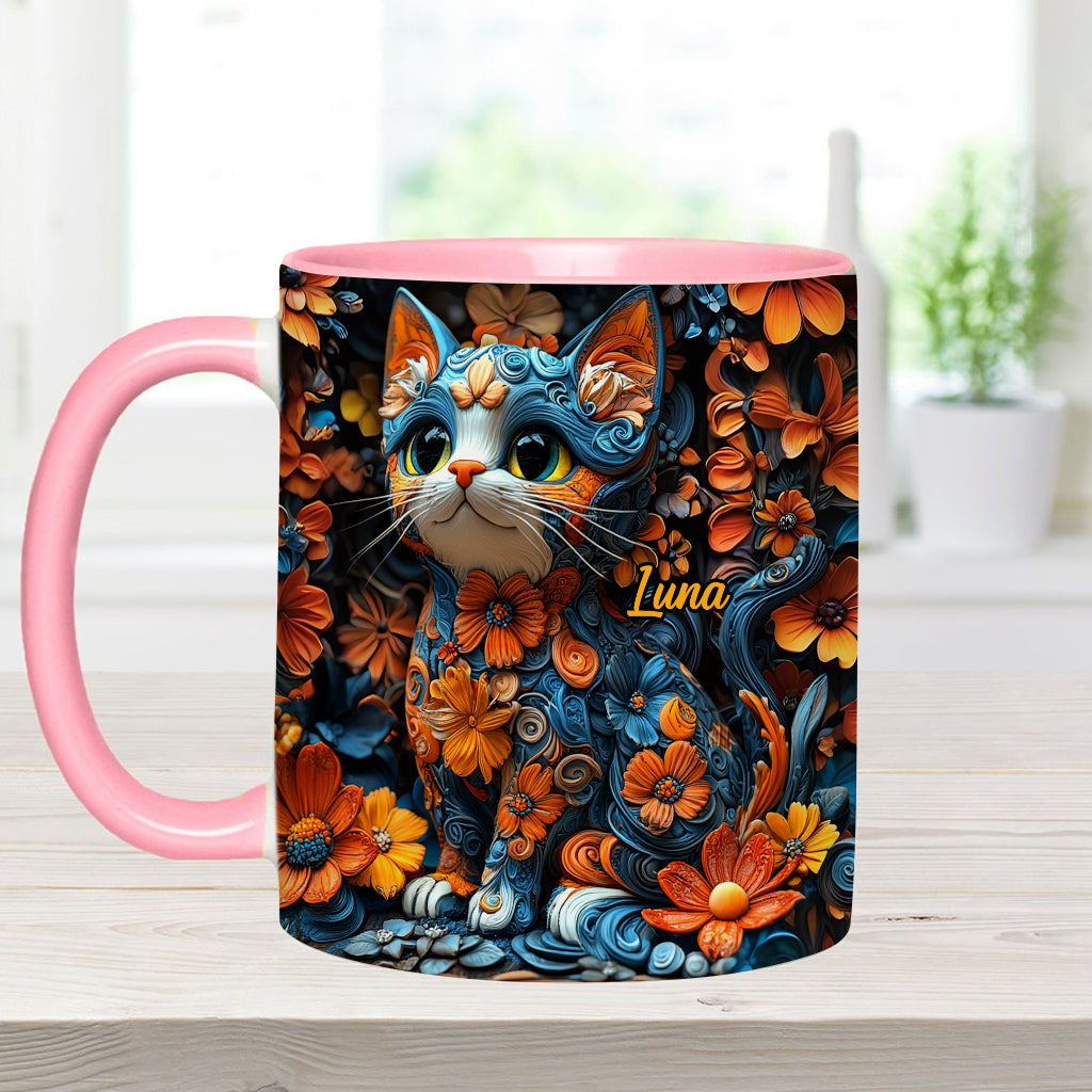 Mug personnalisé avec motif chat adorable