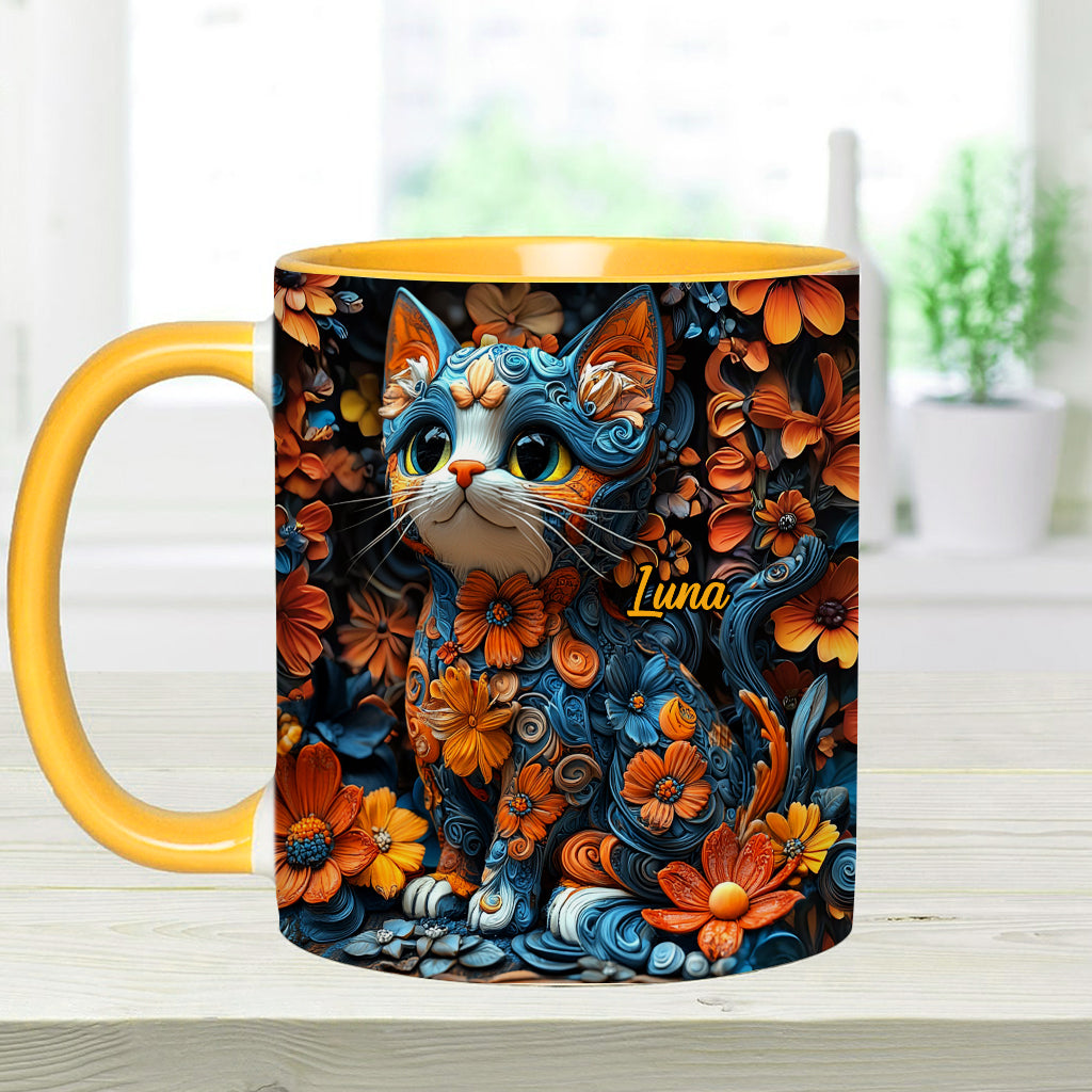 Mug personnalisé avec motif chat adorable