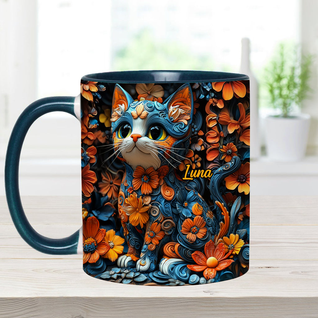 Mug personnalisé avec motif chat adorable