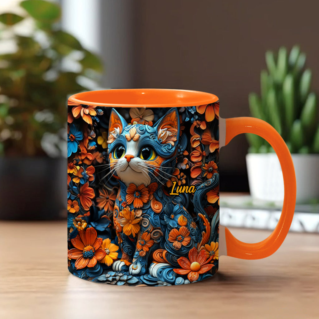 Mug personnalisé avec motif chat adorable