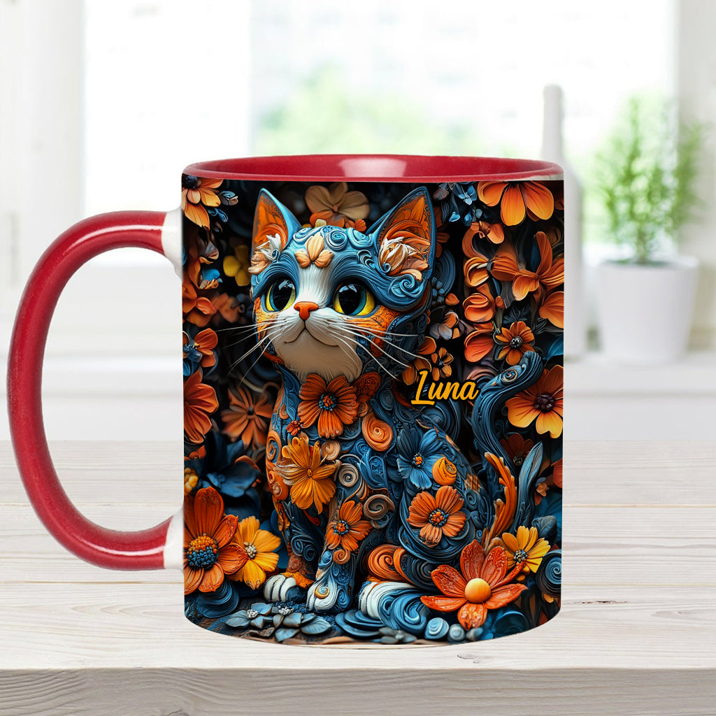 Mug personnalisé avec motif chat adorable
