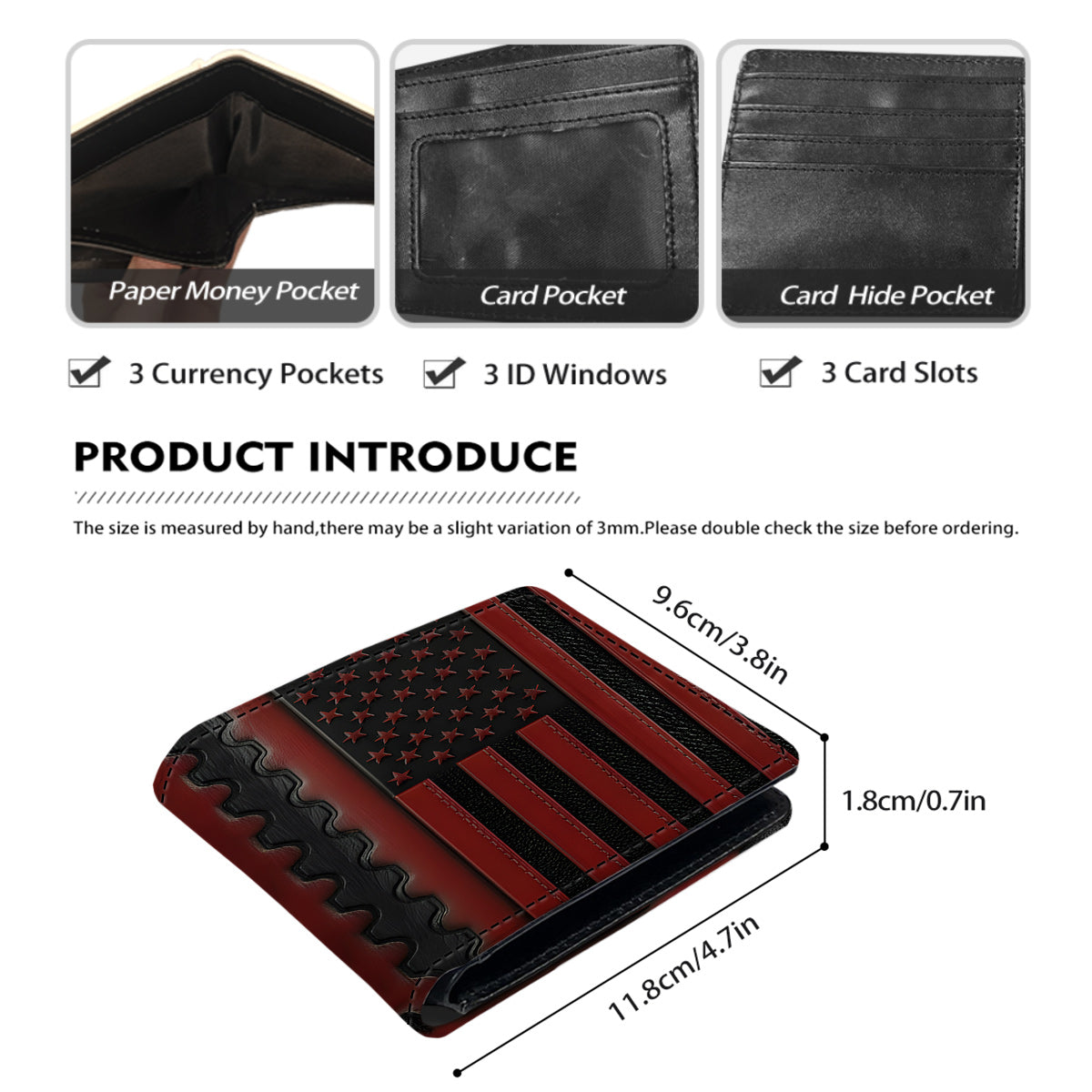 Proud Firefighter - Personalized Firefighter Leather Wallet