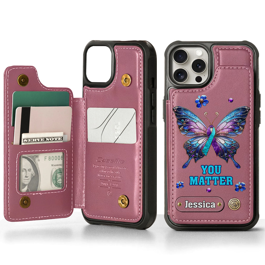 You Matter - Personalized Suicide Prevention Wallet Phone Case
