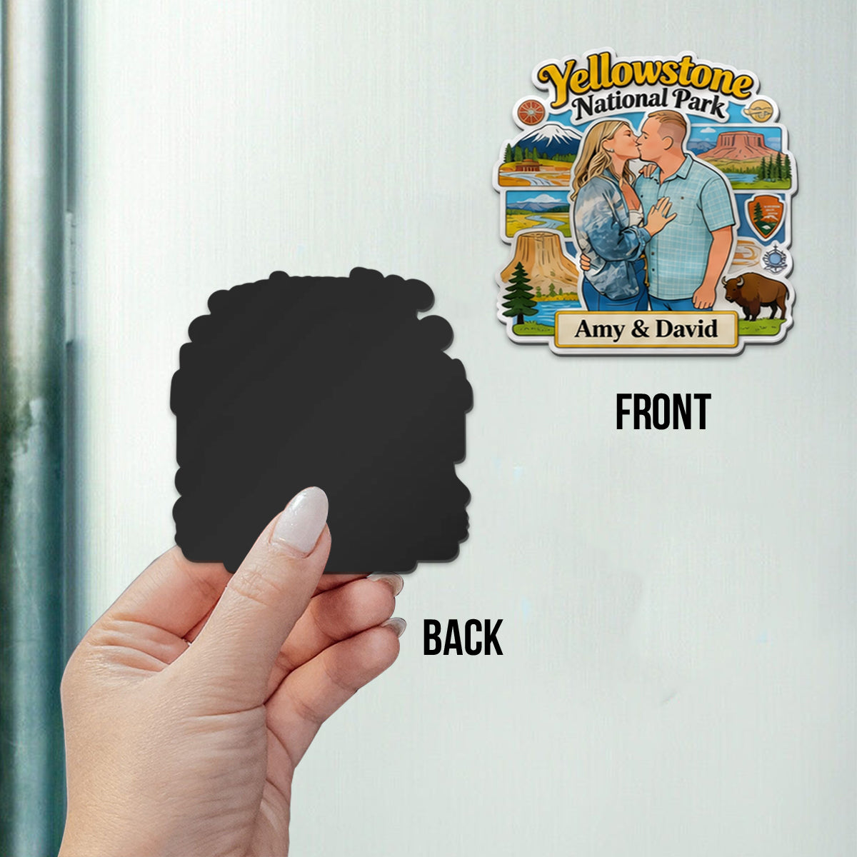 Souvenirs de Voyage dans les Parcs Nationaux - Magnet Personnalisé