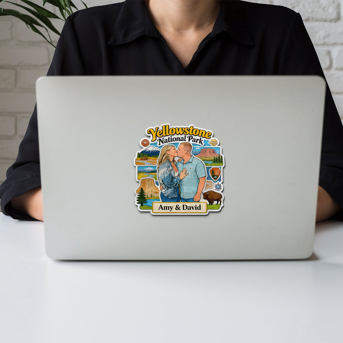 Souvenirs de Voyage dans les Parcs Nationaux - Magnet Personnalisé