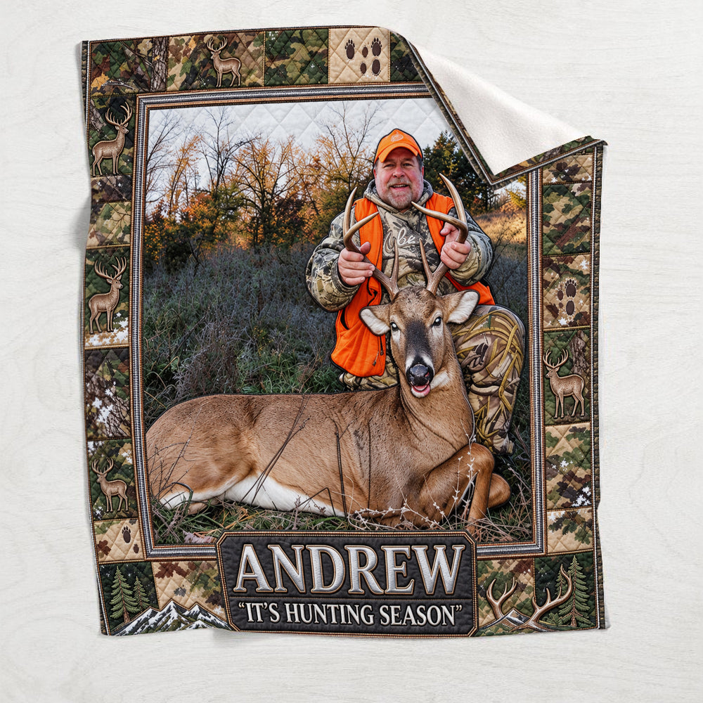 It's Hunting Season - Personalized Hunting Blanket
