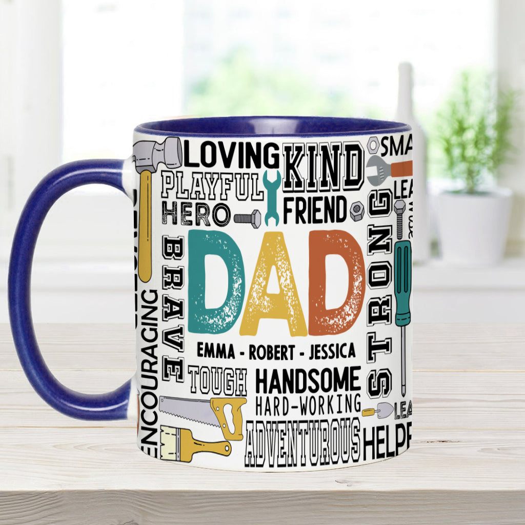 Meilleur papa du monde - Mug personnalisé « Papa idéal »