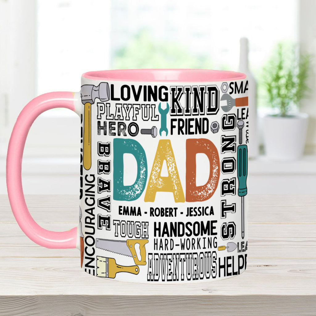 Meilleur papa du monde - Mug personnalisé « Papa idéal »