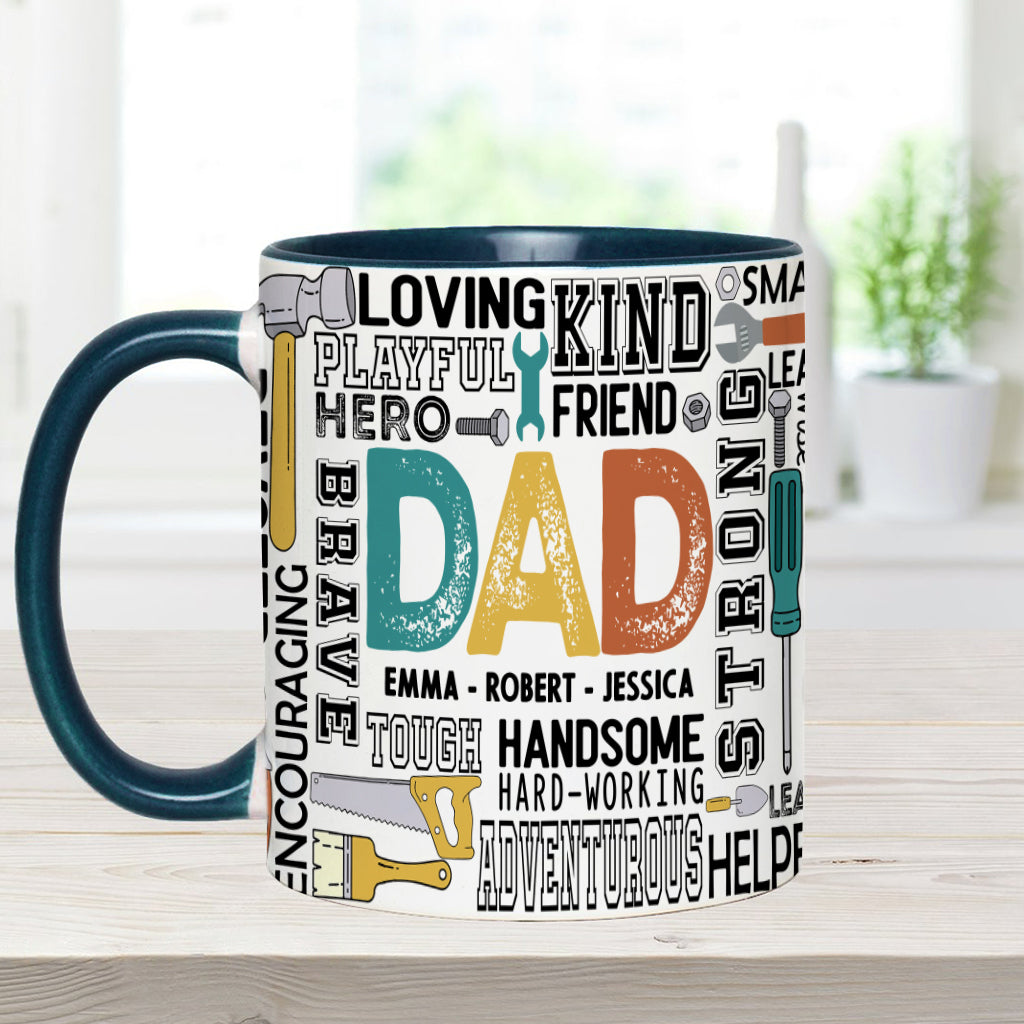 Meilleur papa du monde - Mug personnalisé « Papa idéal »