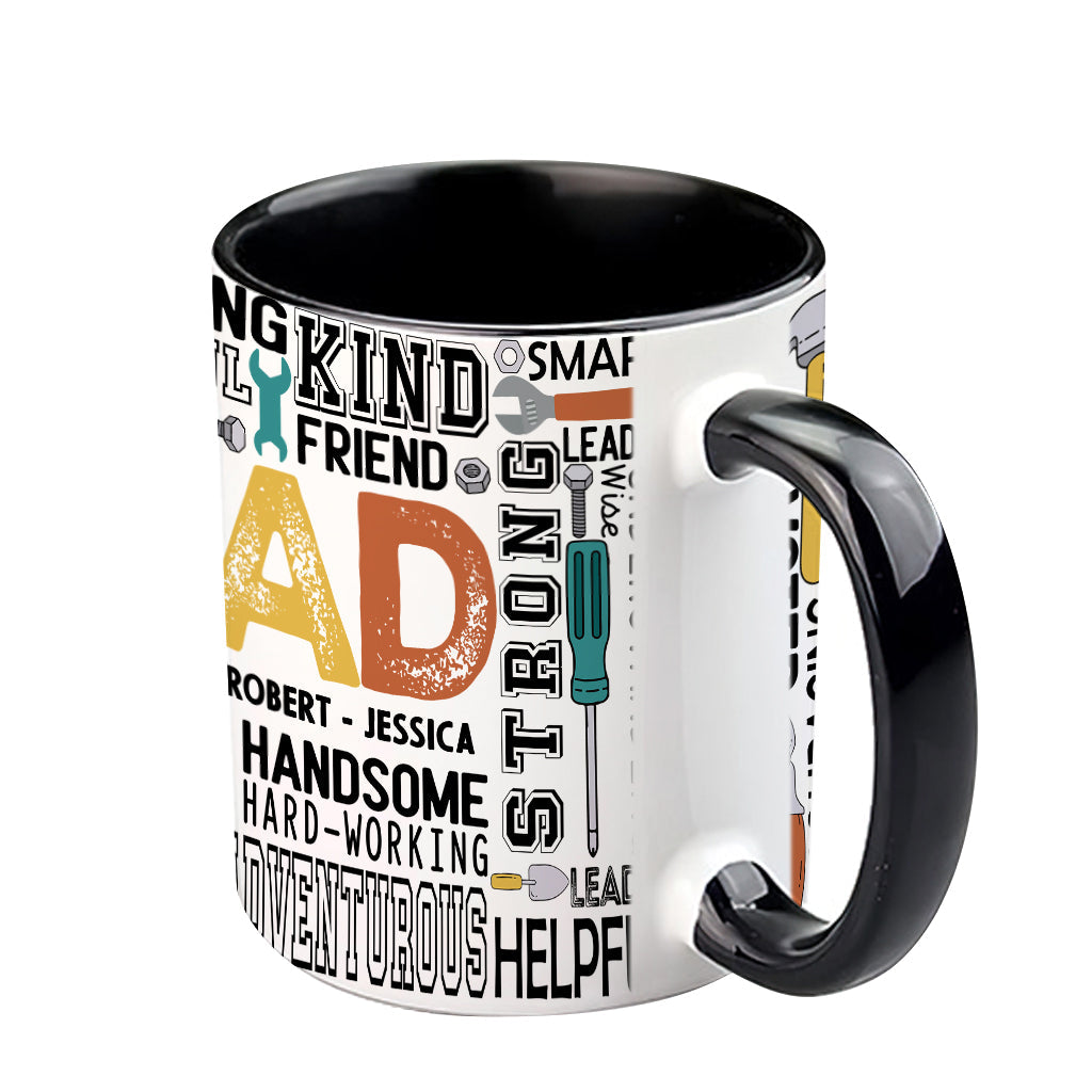 Meilleur papa du monde - Mug personnalisé « Papa idéal »