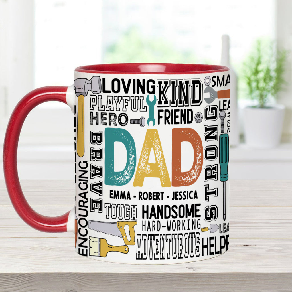 Meilleur papa du monde - Mug personnalisé « Papa idéal »
