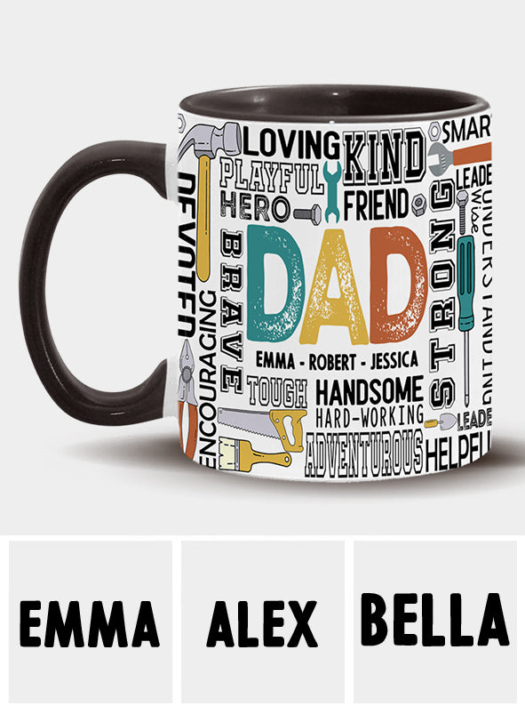 Meilleur papa du monde - Mug personnalisé « Papa idéal »