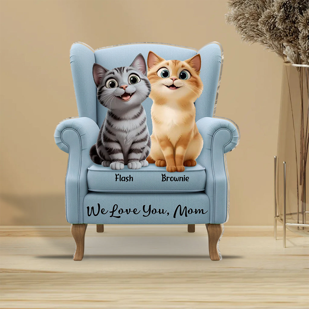 Best Cat Mom Ever - Personalized Cat Custom Shaped Acrylic Plaque