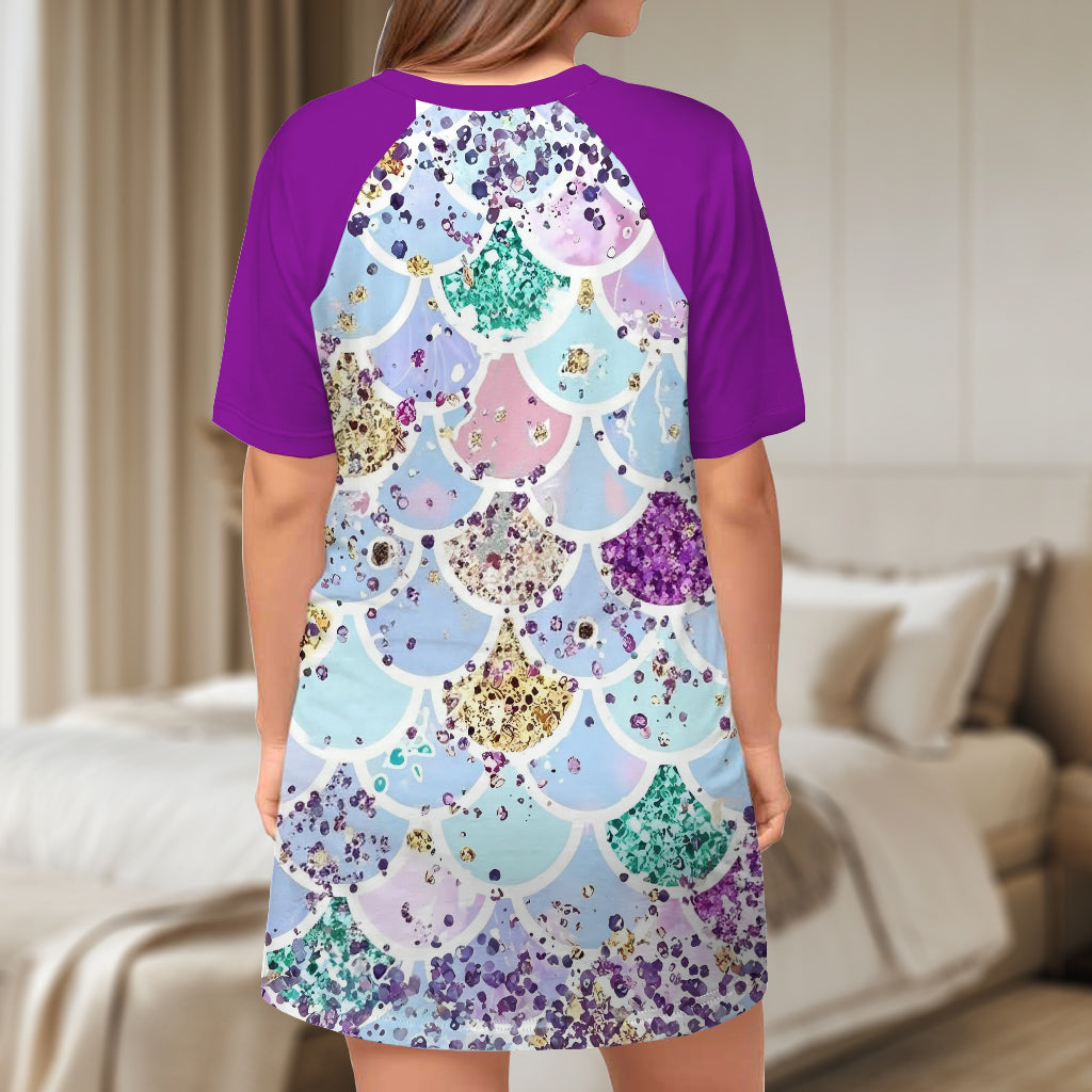 This Grandma Belongs To - Personalized Grandma Sleep T-shirt Dress
