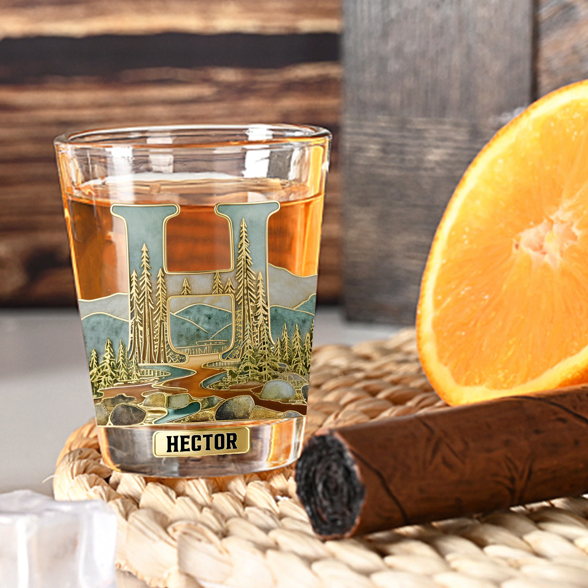 Initial Custom Glass For Whiskey/ Bourbon/ Tequila... Lovers - Personalized Whisky Shot Glasses Set