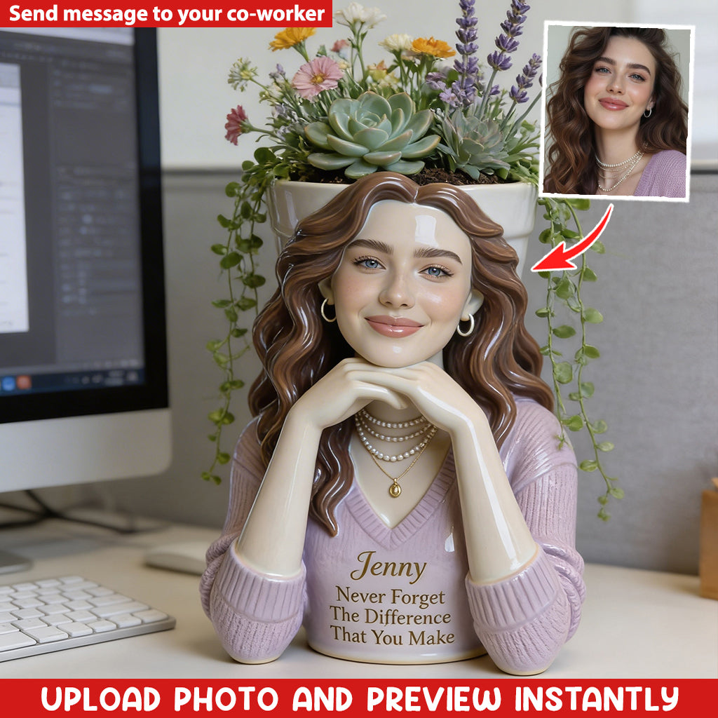 Don't Forget The Different That You Make - Personalized Colleague Acrylic Pot