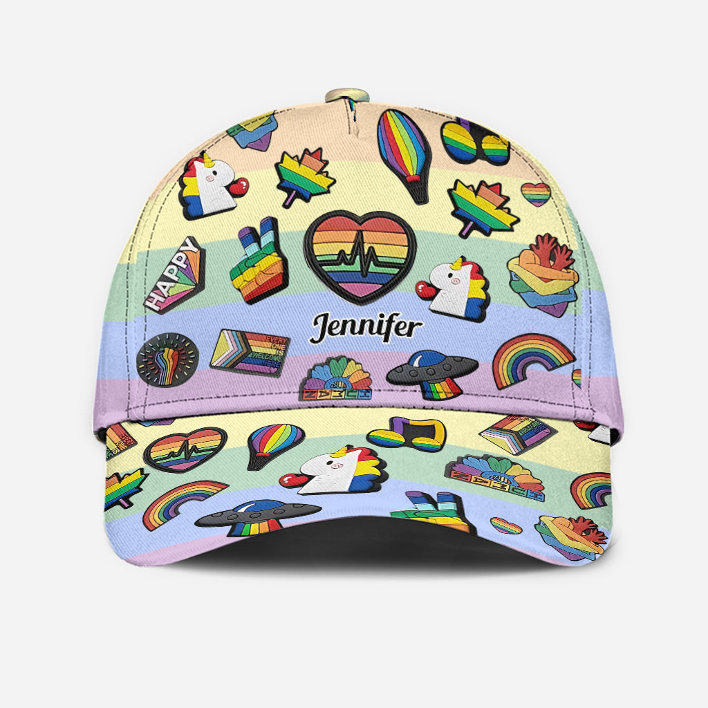 Casquette classique personnalisée arc-en-ciel Pride - Soutien LGBT