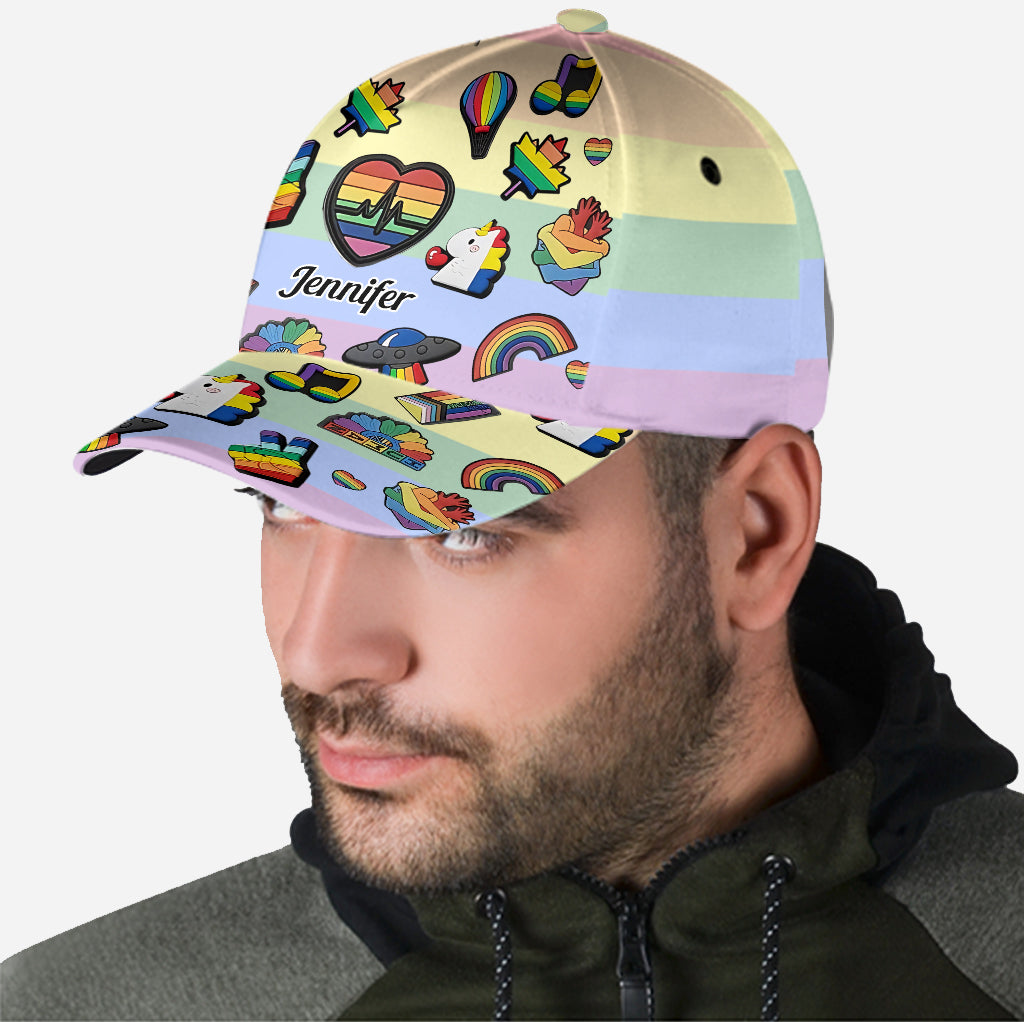 Casquette classique personnalisée arc-en-ciel Pride - Soutien LGBT
