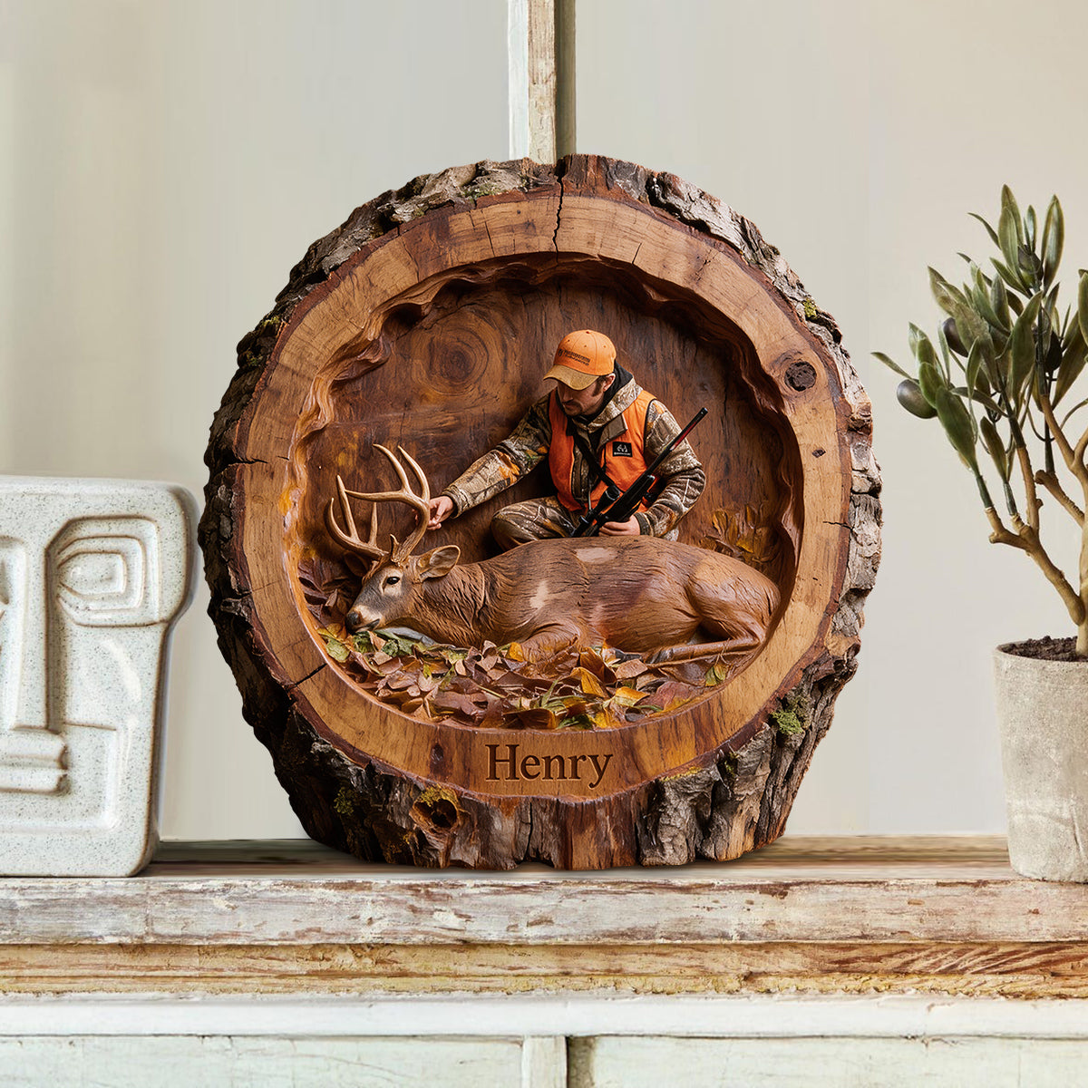It's Hunting Season - Personalized Hunting Custom Shaped Wood Plaque