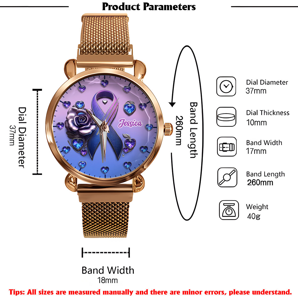 You Matter - Personalized Suicide Prevention Women Hand Watch