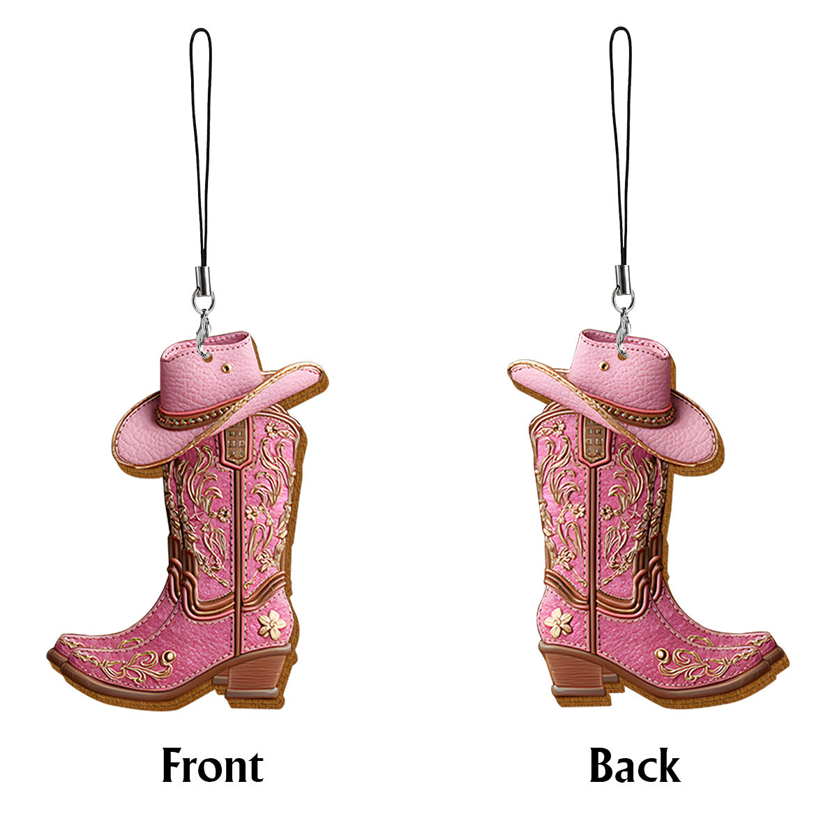 Western Spirit - Étui portefeuille personnalisé pour téléphone, style cowgirl