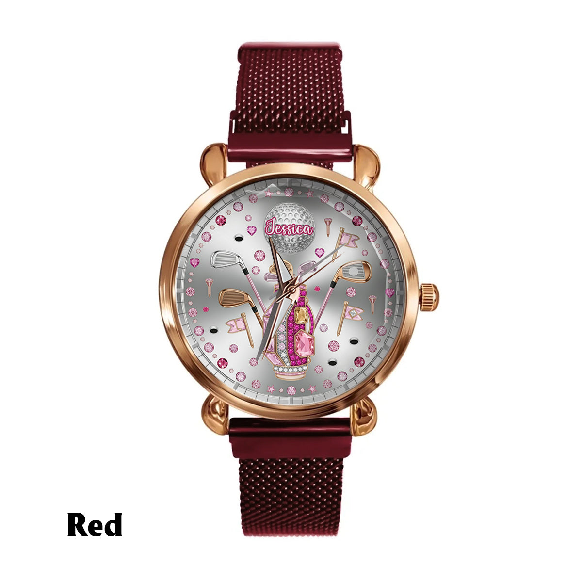 Montre-bracelet personnalisée pour femme Love Golf - Golf 