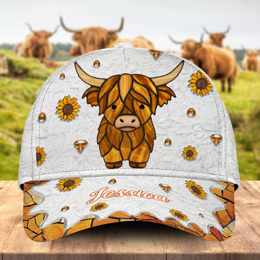 Adorable vache des Highlands - Casquette classique personnalisée vache des Highlands