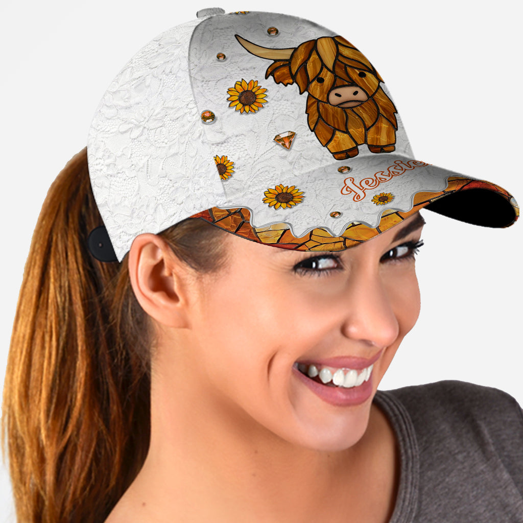 Adorable vache des Highlands - Casquette classique personnalisée vache des Highlands