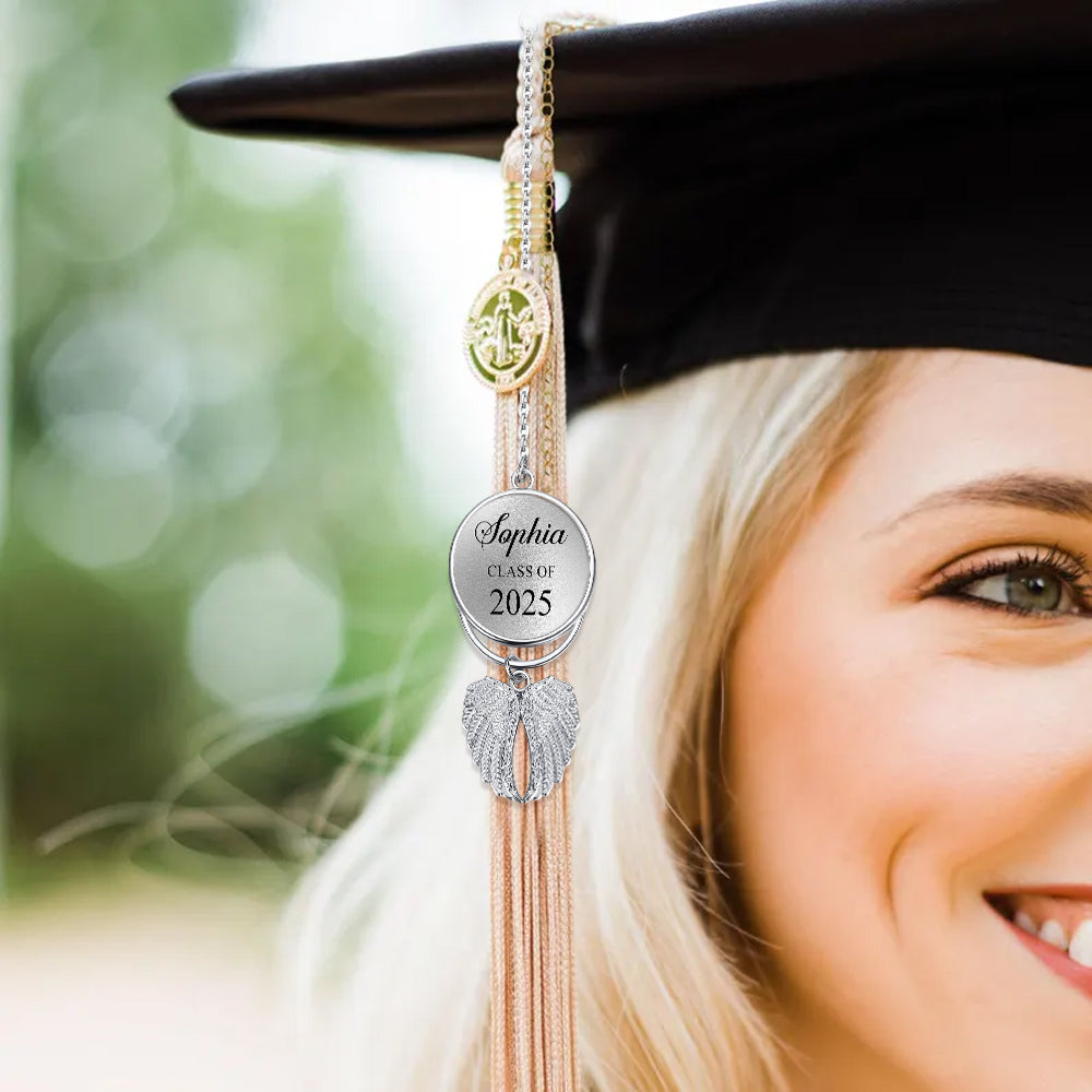 Félicitations Grand 2025 - Ornement d'ailes de remise de diplôme personnalisé