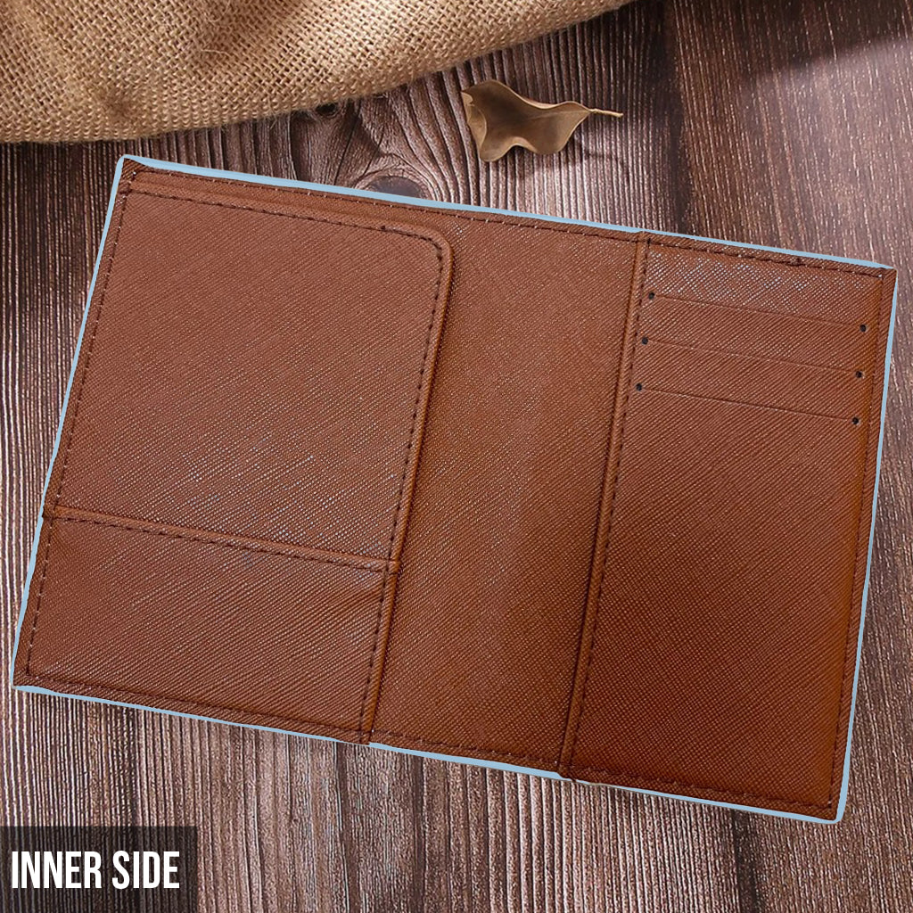 Une fille qui aime voyager - Porte-passeport de voyage personnalisé