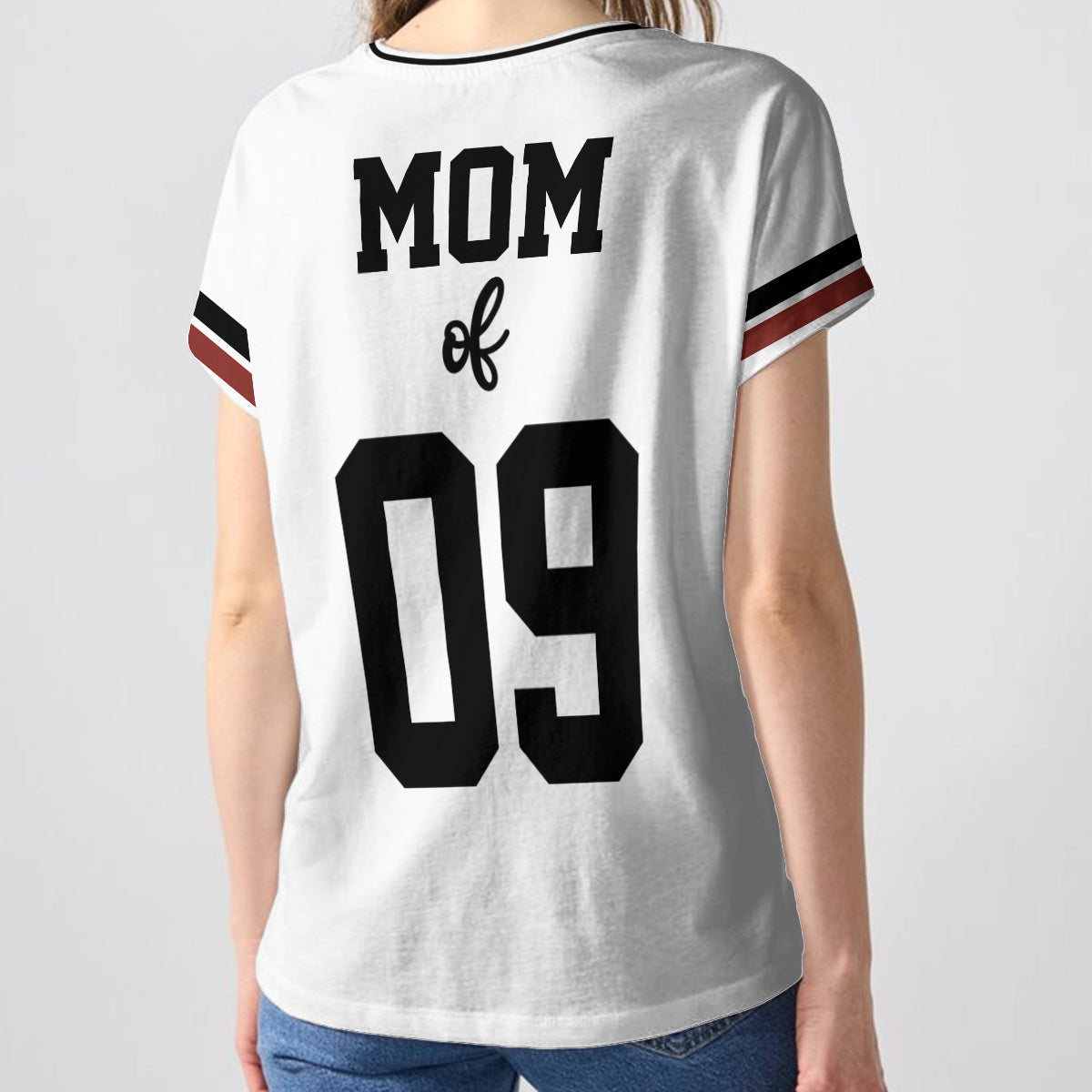 Football Mom/ Dad/ Nana/ Papa/ Uncle/ Aunt.... - Personalized Football Fully Printed V-Neck T-Shirt