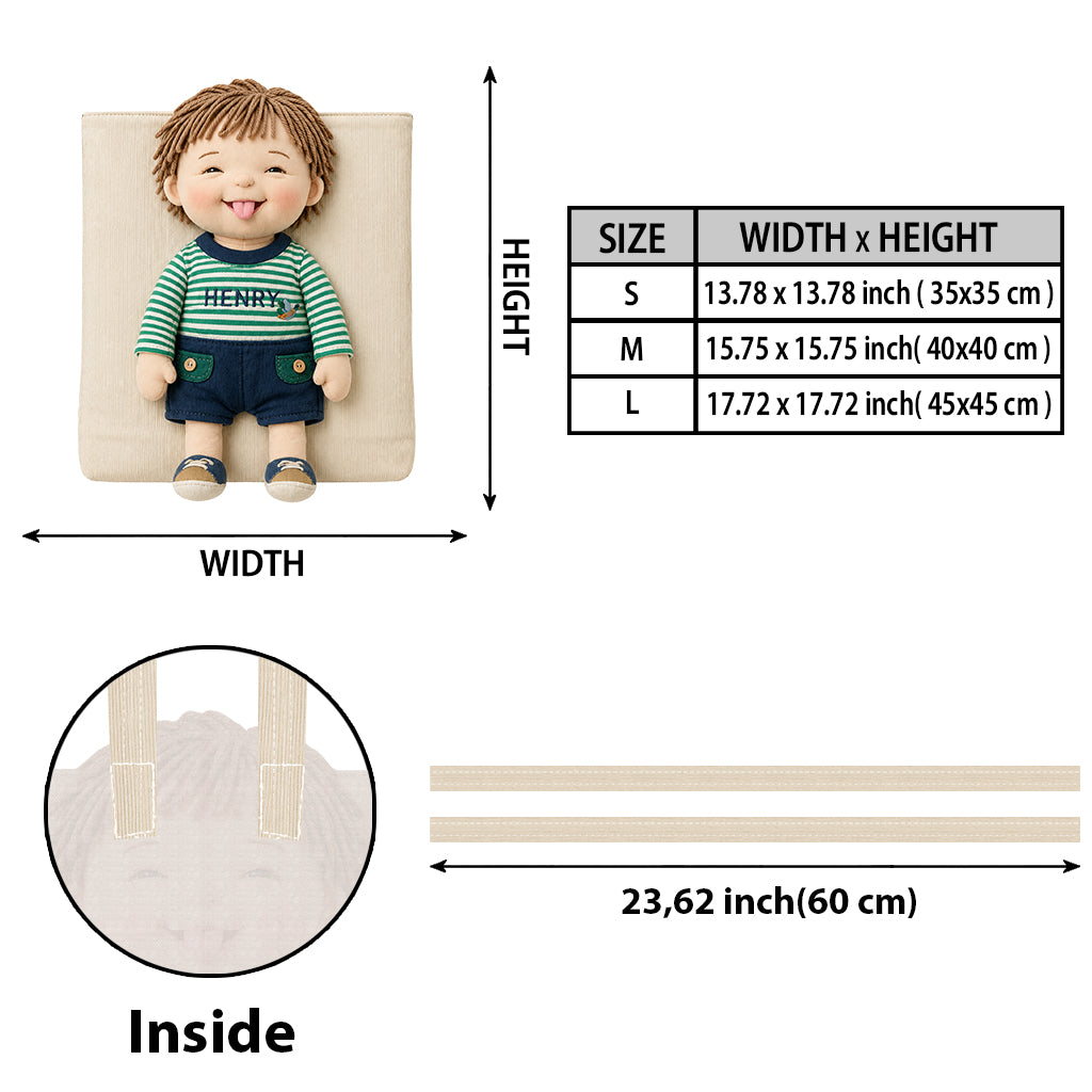 Custom Any Photo - Personalized Kid Custom Shape Tote Bag