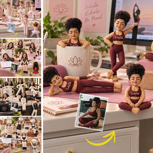 Jouet de Yoga Amusant - Poupée en Peluche Personnalisée