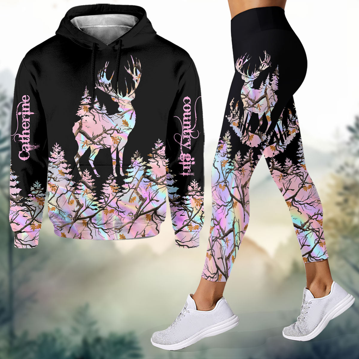 Country Girl - Personalized Hunting Hoodie and Leggings
