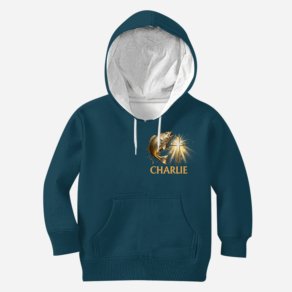 J'ai la pêche dans le sang - T-shirt personnalisé sur le thème de la pêche