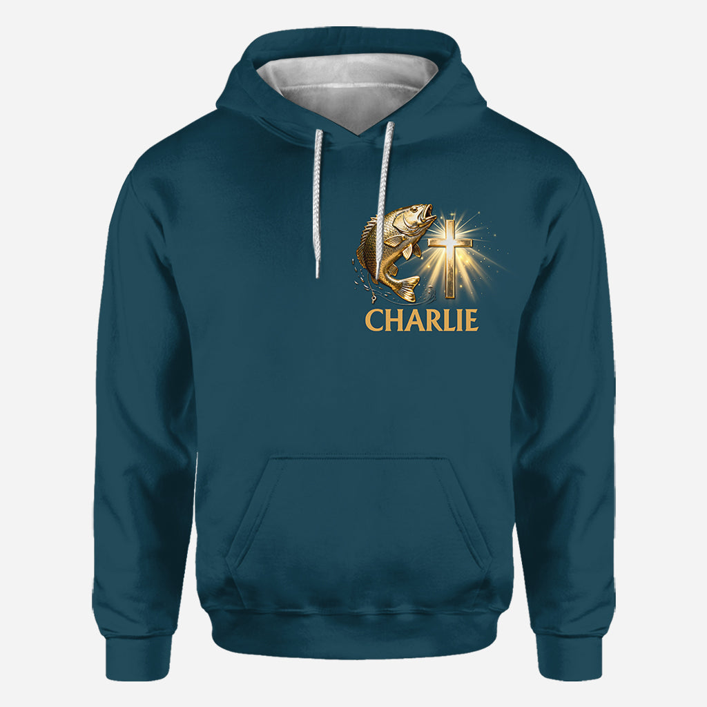 J'ai la pêche dans le sang - T-shirt personnalisé sur le thème de la pêche
