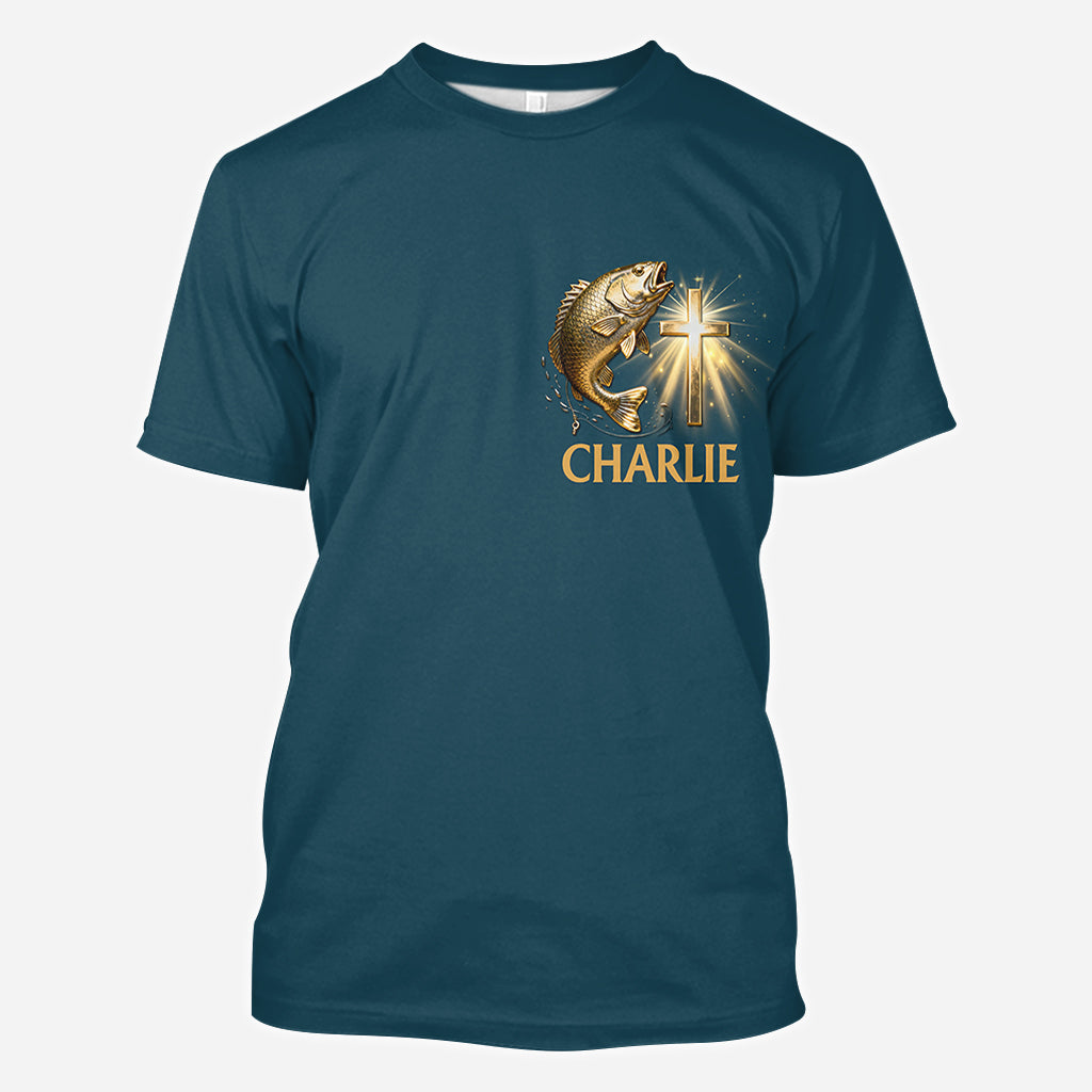 J'ai la pêche dans le sang - T-shirt personnalisé sur le thème de la pêche