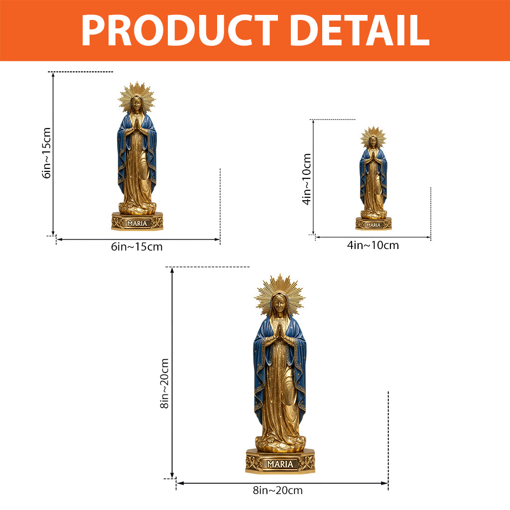 Mère Maria - Plaque acrylique personnalisée chrétienne en forme sur mesure